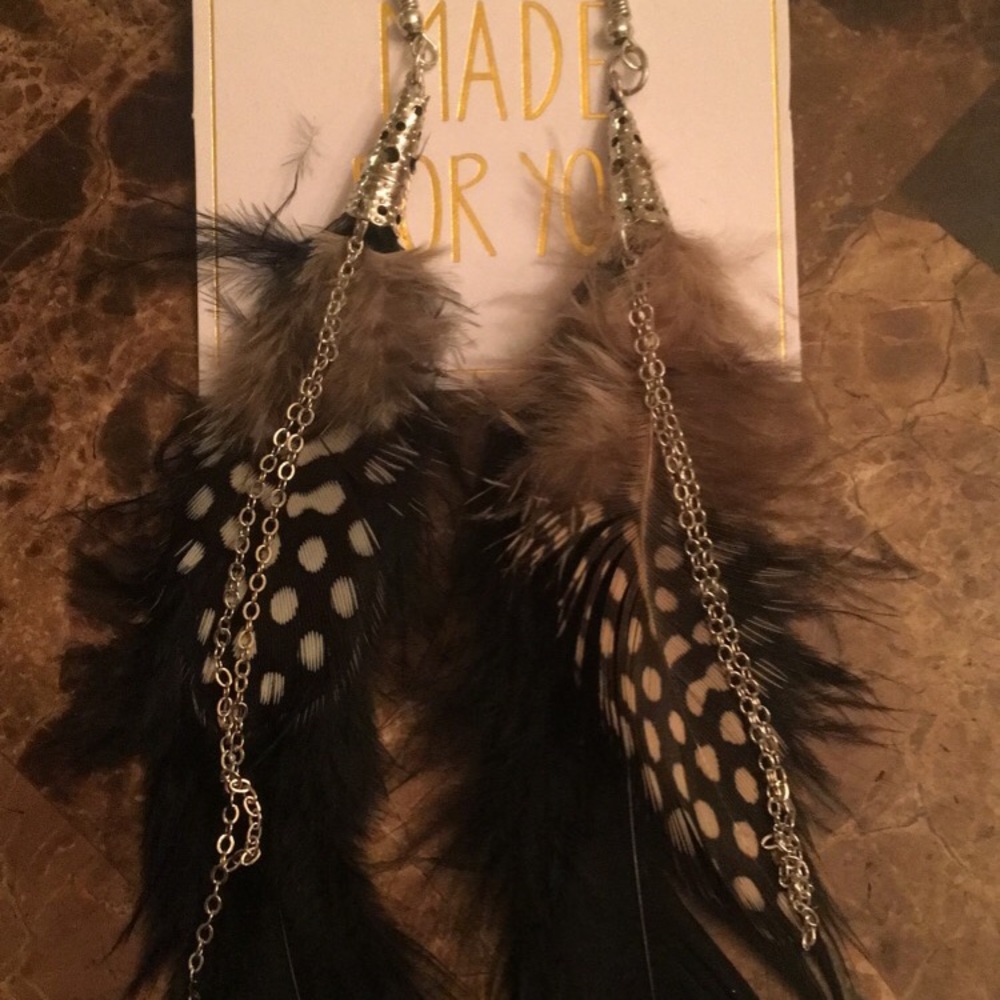 Feather earrings